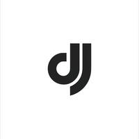 dj e jd carta logotipo Projeto .dj,jd inicial Sediada alfabeto ícone logotipo Projeto vetor