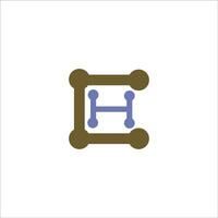 inicial carta hc logotipo ou CH logotipo vetor Projeto modelo