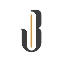 inicial carta bj logotipo ou jb logotipo vetor Projeto modelo