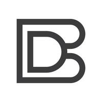 inicial carta bd logotipo ou db logotipo vetor Projeto modelo