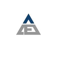inicial carta ae ou ea logotipo Projeto modelo vetor