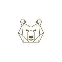 Urso logotipo vetor Projeto modelo