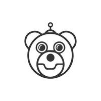 Urso logotipo vetor Projeto modelo