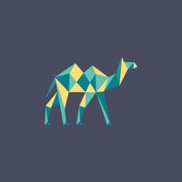 animal camelo logotipo Projeto modelo vetor