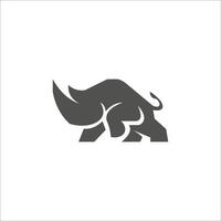 animal rinoceronte logotipo Projeto modelo vetor