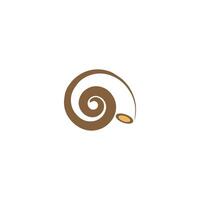 Caracol logotipo vetor Projeto modelo