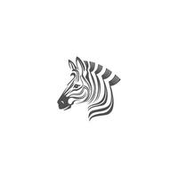 zebra logotipo Projeto inspiração. zebra logotipo em branco fundo vetor