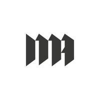 letras do alfabeto iniciais monograma logotipo am, ma, a e m vetor