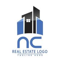 nc real Estado logotipo Projeto casa logotipo estoque vetor. vetor