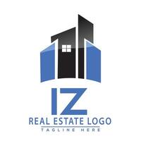 iz real Estado logotipo Projeto casa logotipo estoque vetor. vetor