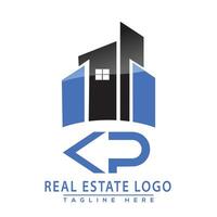 kp real Estado logotipo Projeto casa logotipo estoque vetor. vetor