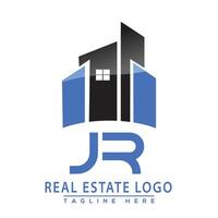 jr real Estado logotipo Projeto casa logotipo estoque vetor. vetor