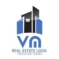 vm real Estado logotipo Projeto casa logotipo estoque vetor. vetor