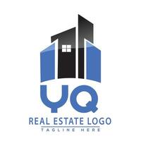 yq real Estado logotipo Projeto casa logotipo estoque vetor. vetor