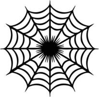 teia de aranha decorações Preto silhueta vetor