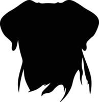 Bullmastiff silhueta retrato vetor