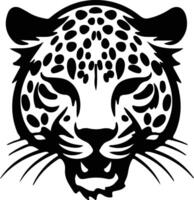 leopardo silhueta retrato vetor
