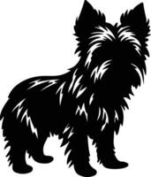 australiano terrier Preto silhueta vetor