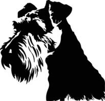 galês terrier silhueta retrato vetor