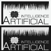 artificial inteligência logotipo Projeto. ai conceito logótipo idéia vetor