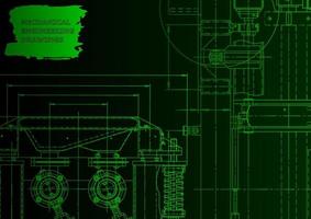 indústria de construção de máquinas. sistemas de design auxiliado por computador vetor