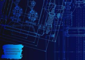 indústria de construção de máquinas. sistemas de design auxiliado por computador vetor