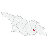 mapa do geórgia com capital cidade tbilisi. vetor
