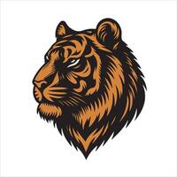 tigre cabeça vetor ilustração logotipo tigre t camisa Projeto