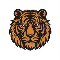 tigre cabeça vetor ilustração logotipo tigre t camisa Projeto