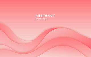 luz ondulada dinâmica de fundo gradiente rosa e sombra. composição abstrata de formas dinâmicas líquidas. fundo de design moderno e elegante. ilustração vetorial 10 eps. vetor