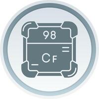 californium sólido botão ícone vetor