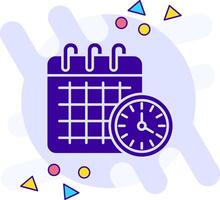 calendário estilo livre sólido ícone vetor