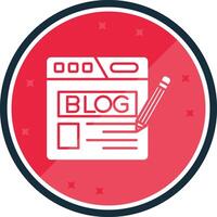 blog glifo versículo ícone vetor