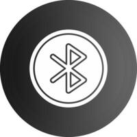 Bluetooth sólido Preto ícone vetor