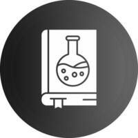 química livro sólido Preto ícone vetor