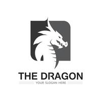 ilustração do ícone do dragão do vetor