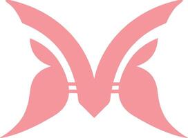 m borboleta logotipo modelo dentro uma moderno minimalista estilo vetor
