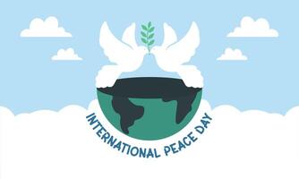 ilustração vetorial de dia internacional da paz vetor