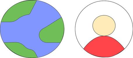 pessoas quem estão todos sobre a planeta terra vetor