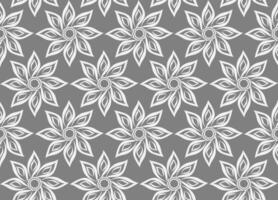 vetor desatado monocromático textura dentro a Formato do uma padronizar do flores em uma cinzento fundo
