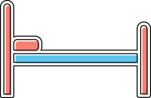 ícone de vetor de cama de hospital
