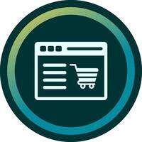 compras local na rede Internet vetor ícone