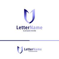 moderno carta v logotipo Projeto vetor. criativo v logotipo conceitos modelo vetor