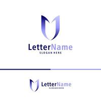 moderno carta v logotipo Projeto vetor. criativo v logotipo conceitos modelo vetor