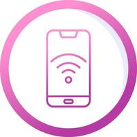 Smartphone Wi-fi vetor ícone