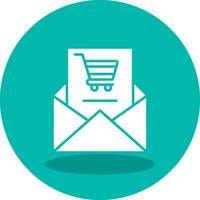 compras o email vetor ícone