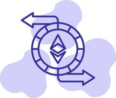 ethereum troca vetor ícone