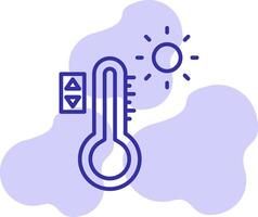 ícone de vetor de controle de temperatura