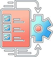 ícone de vetor de fluxo de trabalho