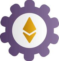 ethereum configuração vetor ícone